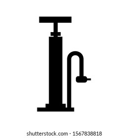 bicycle pump icon isolated sign symbol vector illustration - high quality black style vector icons
