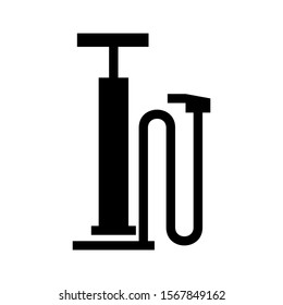 bicycle pump icon isolated sign symbol vector illustration - high quality black style vector icons
