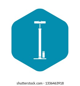 Bicycle pump icon in simple style isolated on white background