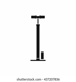Bicycle pump icon, simple style