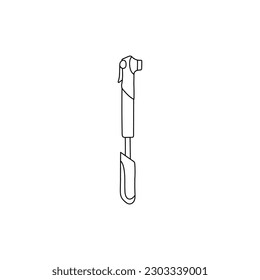 Bicycle Pump Modern Line Simple Logo