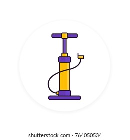 Bicycle pump vector illustration