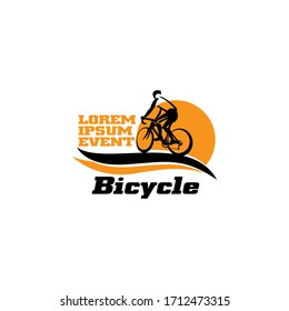 Bicycle Race Event Logo Design Template