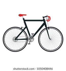 bicycle race isolated icon