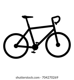 bicycle race isolated icon