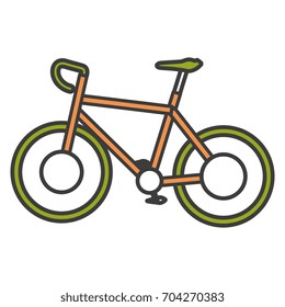 bicycle race isolated icon