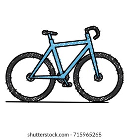 bicycle race isolated icon