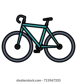 bicycle race isolated icon