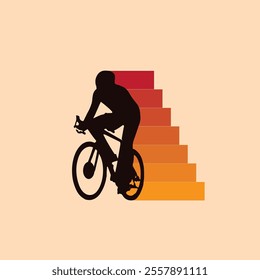 bicycle racing and cycling sports logo design