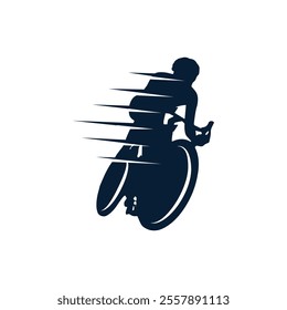 bicycle racing and cycling sports logo design