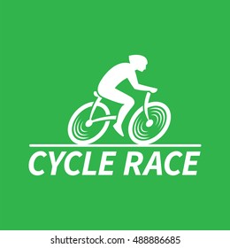 Bicycle racing icon.