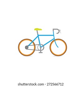 Bicycle racing vector retro vehicle 