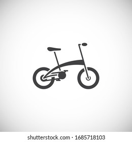 Bicycle related icon on background for graphic and web design. Creative illustration concept symbol for web or mobile app.