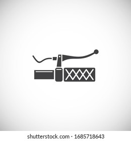 Bicycle related icon on background for graphic and web design. Creative illustration concept symbol for web or mobile app.