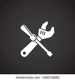 Bicycle related icon on background for graphic and web design. Creative illustration concept symbol for web or mobile app.