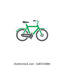 Bicycle related icon on background for graphic and web design. Creative illustration concept symbol for web or mobile app.