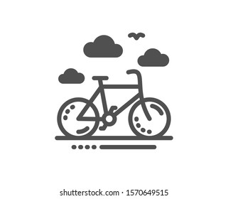 Bicycle Rent Sign. Bike Rental Icon. Hotel Service Symbol. Classic Flat Style. Simple Bike Rental Icon. Vector