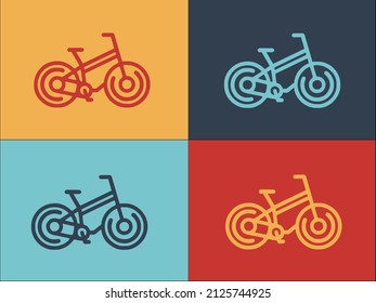 Bicycle Repair Logo Template, Simple Flat Icon of bicycle,repair,service