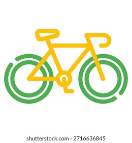 Una bicicleta que representa opciones de transporte ecológico en ciudades inteligentes.