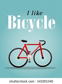 Bicycle Retro Illustration