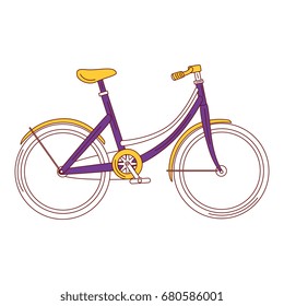 bicycle retro isolated icon