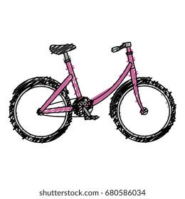 bicycle retro isolated icon