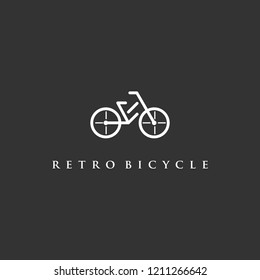 Bicycle Retro Outline Creative Abstract Business Logo