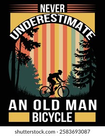 Bicycle Retro tshirt design vector illustration