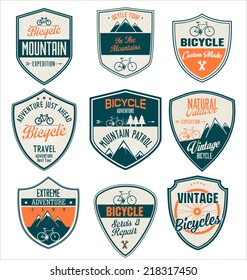 Bicycle Retro Vintage Badge Collection