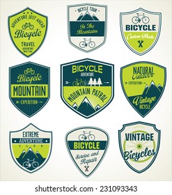 Bicycle Retro Vintage Badge Collection