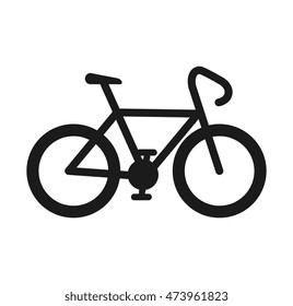 bicycle ride cyclism vehicle transport sport symbol vector illustration