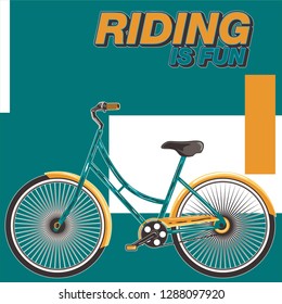 Bicycle Ride More Vector illustration - Vector