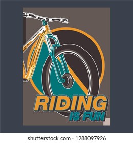 Bicycle Ride More Vector illustration - Vector