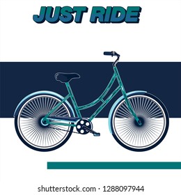 Bicycle Ride More Vector illustration - Vector