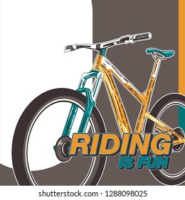 Bicycle Ride More Vector illustration - Vector