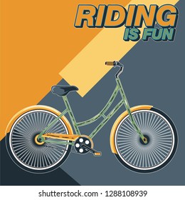 Bicycle Ride More Vector illustration - Vector