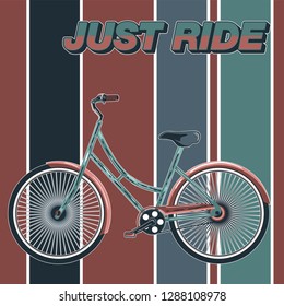 Bicycle Ride More Vector illustration - Vector