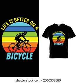 Bicycle ride t shirt design