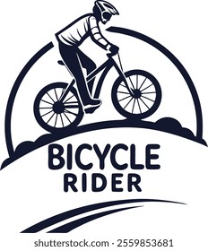 bicycle rider logo without any text