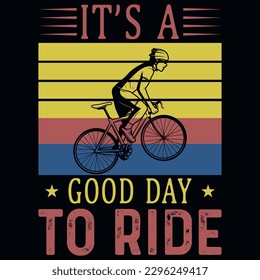 Bicycle rider vintahvintages tshirt design vector design 