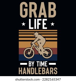 Bicycle riding graphics or typographic tshirt design