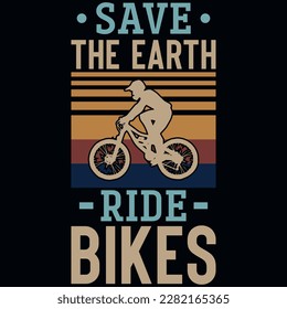 Bicycle riding graphics or typographic tshirt design