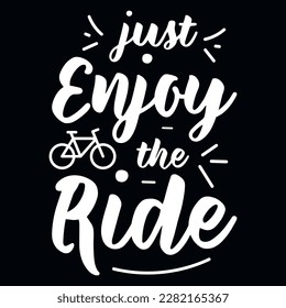 Bicycle riding graphics or typographic tshirt design