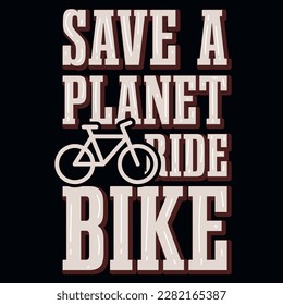 Bicycle riding graphics or typographic tshirt design