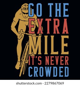 Bicycle riding tshirt design vector design