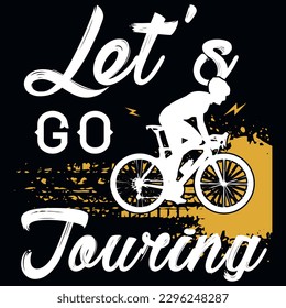 Bicycle riding tshirt design vector design 