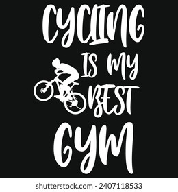 Bicycle riding typography tshirt design