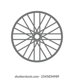 bicycle rim icon logo design template