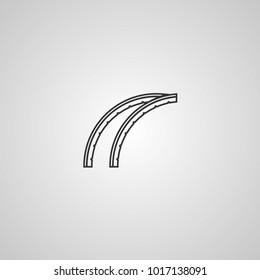 Bicycle rims. Vector icon. More Icon in set.