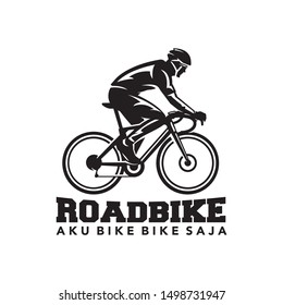 Bicycle Or Road Bike Logo Design Vector